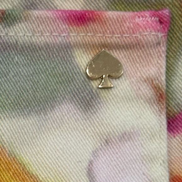 Kate Spade Broome Street Watercolor Cropped Denim Jeans Size 27 - Picture 9 of 11